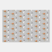 Feuille De Papier Cadeau Danser Halloween Citrouille et fantôme (Devant 2)