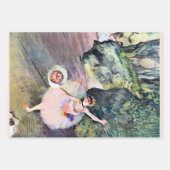 Feuille De Papier Cadeau Danseur avec un bouquet de fleurs d'Edgar Degas (Devant 3)