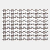 Feuille De Papier Cadeau Danseur d'étincelle blanche (Devant)