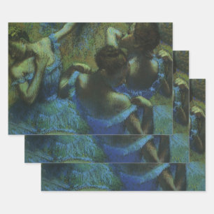 Feuille De Papier Cadeau Danseurs bleus par Edgar Degas, Impressionnisme Vi
