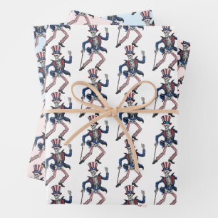 Feuille De Papier Cadeau Danseuse Danseuse Squelette