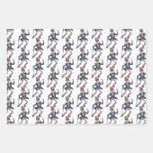 Feuille De Papier Cadeau Danseuse Danseuse Squelette (Devant)