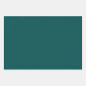 Feuille De Papier Cadeau Dark Teal Solid Color (Devant)