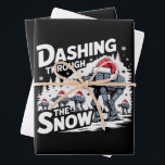 Feuille De Papier Cadeau Dashing through the Snow Christmas Family Holiday<br><div class="desc">Dashing through the Snow Christmas Family Holiday</div>