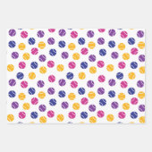 Feuille De Papier Cadeau De beaux motifs de tennis sur  (Devant)