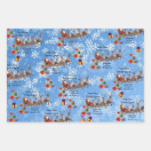 Feuille De Papier Cadeau De Santa Claus Ajouter Nom de l'enfant Noël 3 (Devant 2)