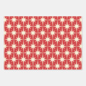 Feuille De Papier Cadeau Débuts de Noël modernes du Moyen-siècle (Devant 2)