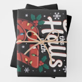 Feuille De Papier Cadeau Deck the Halls With 6 7 Funny Christmas Six Seven (En situation)