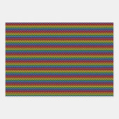 Feuille De Papier Cadeau Déclaration minimale de l'arc-en-ciel (Devant 3)