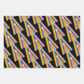 Feuille De Papier Cadeau Déclaration minimale de l'arc-en-ciel (Devant 2)