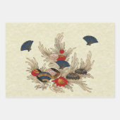 Feuille De Papier Cadeau Déco océan asiatique (Devant)