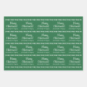 Feuille De Papier Cadeau Décontracté "Joyeux Noël !" + Nom(s) personnalisé( (Devant 2)