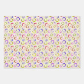 Feuille De Papier Cadeau Décor de vacances, rétro (Devant 3)