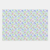 Feuille De Papier Cadeau Décor de vacances, rétro (Devant 2)