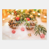 Feuille De Papier Cadeau Décoration festive de Noël (Devant 2)