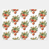 Feuille De Papier Cadeau Décorations d'arbre de Noël Cool rétros (Devant 3)