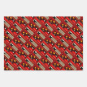 Feuille De Papier Cadeau Décorations de Noël (Devant 3)