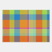 Feuille De Papier Cadeau Decorative Plaid (Devant 3)