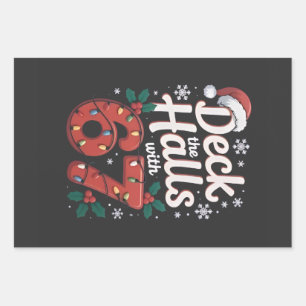 Feuille De Papier Cadeau Décorez les salles avec 6 7 Noël drôle Six Sept