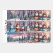 Feuille De Papier Cadeau Decoupage 26x6" Winter Collection Handsaw Designs (Devant 3)
