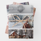 Feuille De Papier Cadeau Decoupage 26x6" Winter Collection Handsaw Designs (En situation)