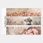Feuille De Papier Cadeau Decoupage 3 conceptions fille de ferme et scies à (Devant 3)