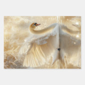 Feuille De Papier Cadeau Découpage Collection Whimsèque Chevaux et cygne (Devant 3)