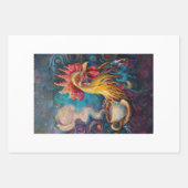 Feuille De Papier Cadeau Découpage de l'heure du thé de poulet français (Devant 3)