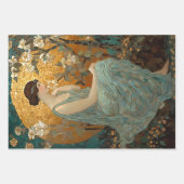 Feuille De Papier Cadeau Découpage de mosaïque florale enchantée (Devant 3)