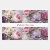 Feuille De Papier Cadeau Decoupage Drawer Front Panel French Country Floral (Devant 2)