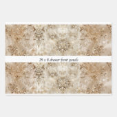 Feuille De Papier Cadeau Decoupage Drawer Panel Motif Beige Design  (Devant 3)