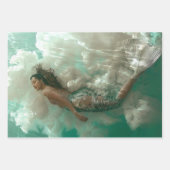 Feuille De Papier Cadeau Découpage du dragon de sirène Ocean Life (Devant 3)