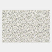 Feuille De Papier Cadeau Découpage du jardin des papillons floraux (Devant 3)