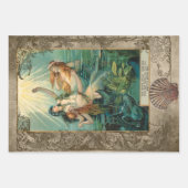 Feuille De Papier Cadeau Découpage Ephémère Imaginaire vintage (Devant 2)