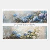 Feuille De Papier Cadeau Decoupage Fleurs d'Hydrangea Devant Tiroirs 29x8 (Devant 3)