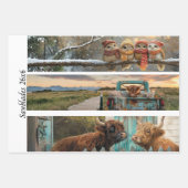 Feuille De Papier Cadeau Decoupage Handsaw Designs Rooster Donkey Truck  (Devant 2)