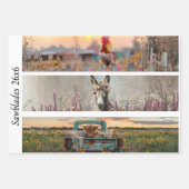 Feuille De Papier Cadeau Decoupage Handsaw Designs Rooster Donkey Truck  (Devant)