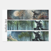 Feuille De Papier Cadeau Decoupage Moonlit Gothic Forest & Witch Handsaws (Devant)