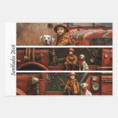 Feuille De Papier Cadeau Decoupage Police Tribute Handsaws  (Devant 3)