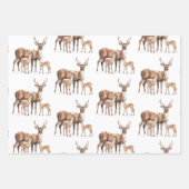 Feuille De Papier Cadeau Deer Elk Christmas (Devant 3)