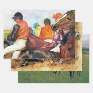 Feuille De Papier Cadeau Degas, Hippodrome