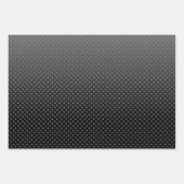 Feuille De Papier Cadeau dégradé bleu avec petits pois (Devant 3)