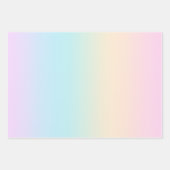 Feuille De Papier Cadeau dégradé de couleur pastel (Devant 2)