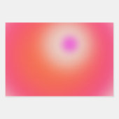 Feuille De Papier Cadeau Dégradé du coucher du soleil (Devant 2)