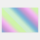 Feuille De Papier Cadeau Dégradé lumineux. (Devant 2)
