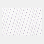 Feuille De Papier Cadeau Délicat Lavender Herbe Fleur Motif de groupe sec (Devant)