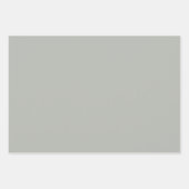 Feuille De Papier Cadeau Délicat vert et gris, art déco. (Devant 2)