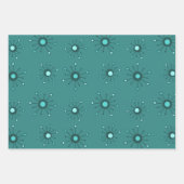 Feuille De Papier Cadeau Démarrage atomique Turquoise (Devant 2)