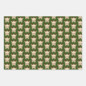 Feuille De Papier Cadeau dentelle de Noël festive (Devant 3)