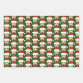 Feuille De Papier Cadeau dentelle de Noël festive (Devant 2)